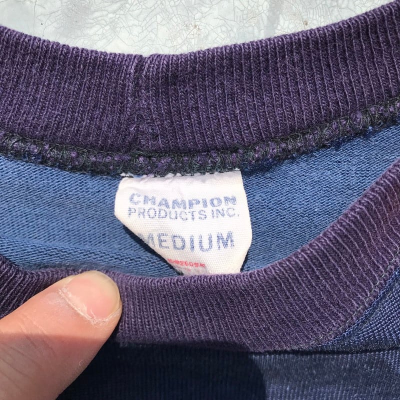 [M] 60-70s Champion レーヨンTシャツ