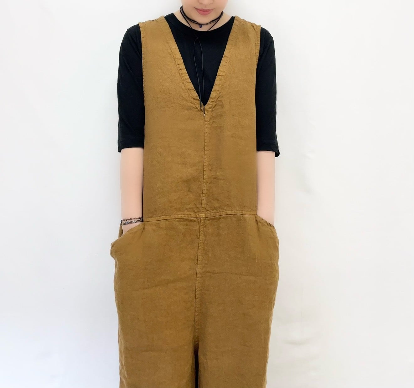 tumugu】ソリトリネンサロペット / TB23246b | syozikiya online shop