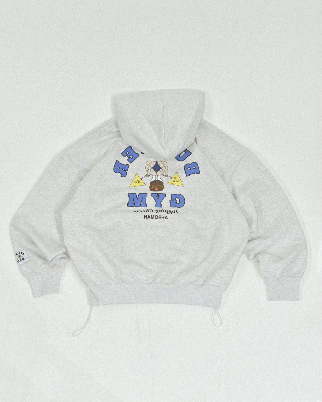 バーガージムジップパーカー アッシュ