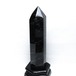 1.1Kg モリオン 六角柱 黒水晶 ポイント 置物 一点物 台座付属 152-4300