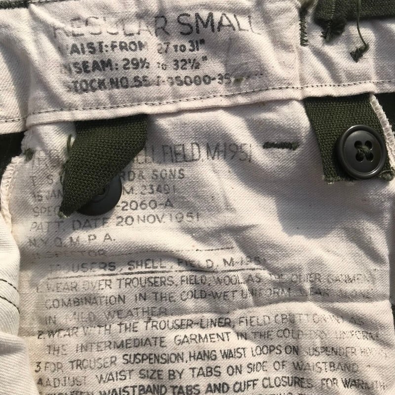 50's U.S.ARMY M-51 フィールドパンツ ヴィンテージ ミリタリー USA