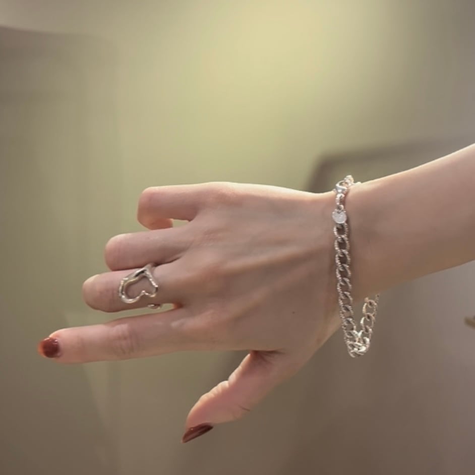 TIFFANY&CO】【10号】T2004 個性の美学。オープンハートリング 10号