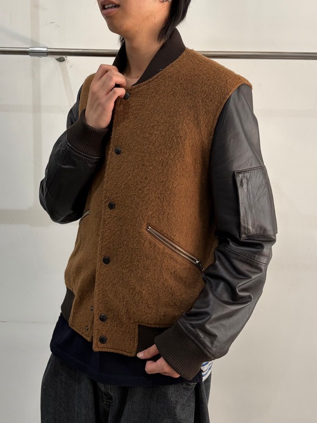 【PaulSmith】leather sleeve wool blouson