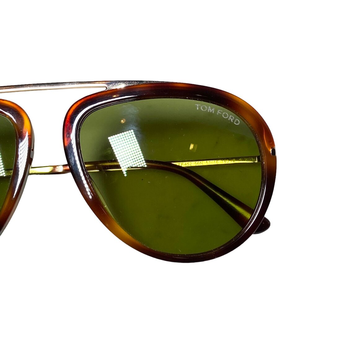 TOM FORD teardrop frame glasses 