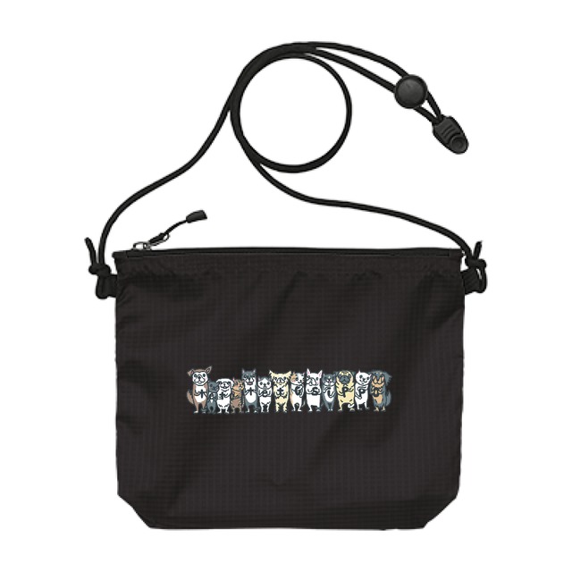 ライトナイロンリップストップ サコッシュ（デザイン：シシマルGメン様）