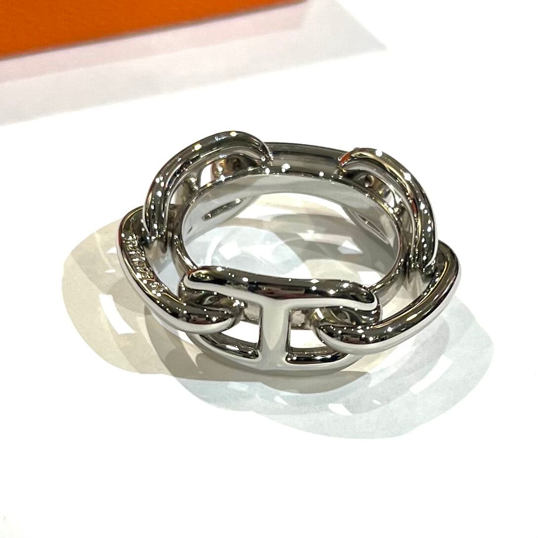 再入荷【HERMES 】HERMES スカーフリングVINTAGE シェーヌダンクル