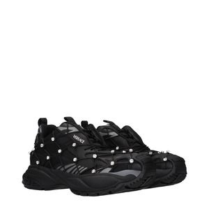 【新品】VERSACE ヴェルサーチェ メンズ スニーカー ファブリック ブラック 10163071A115082B060
