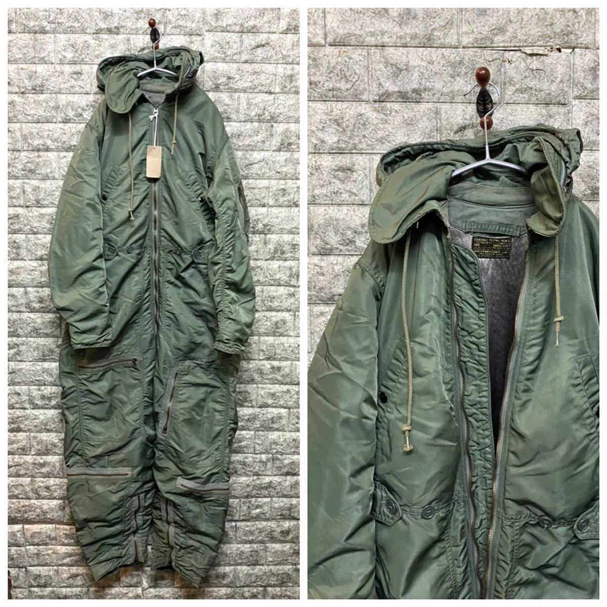 良品 1950s U.S.AIR FORCE CWU-1/P 黒タグ MIL-C-25786 フライトスーツ