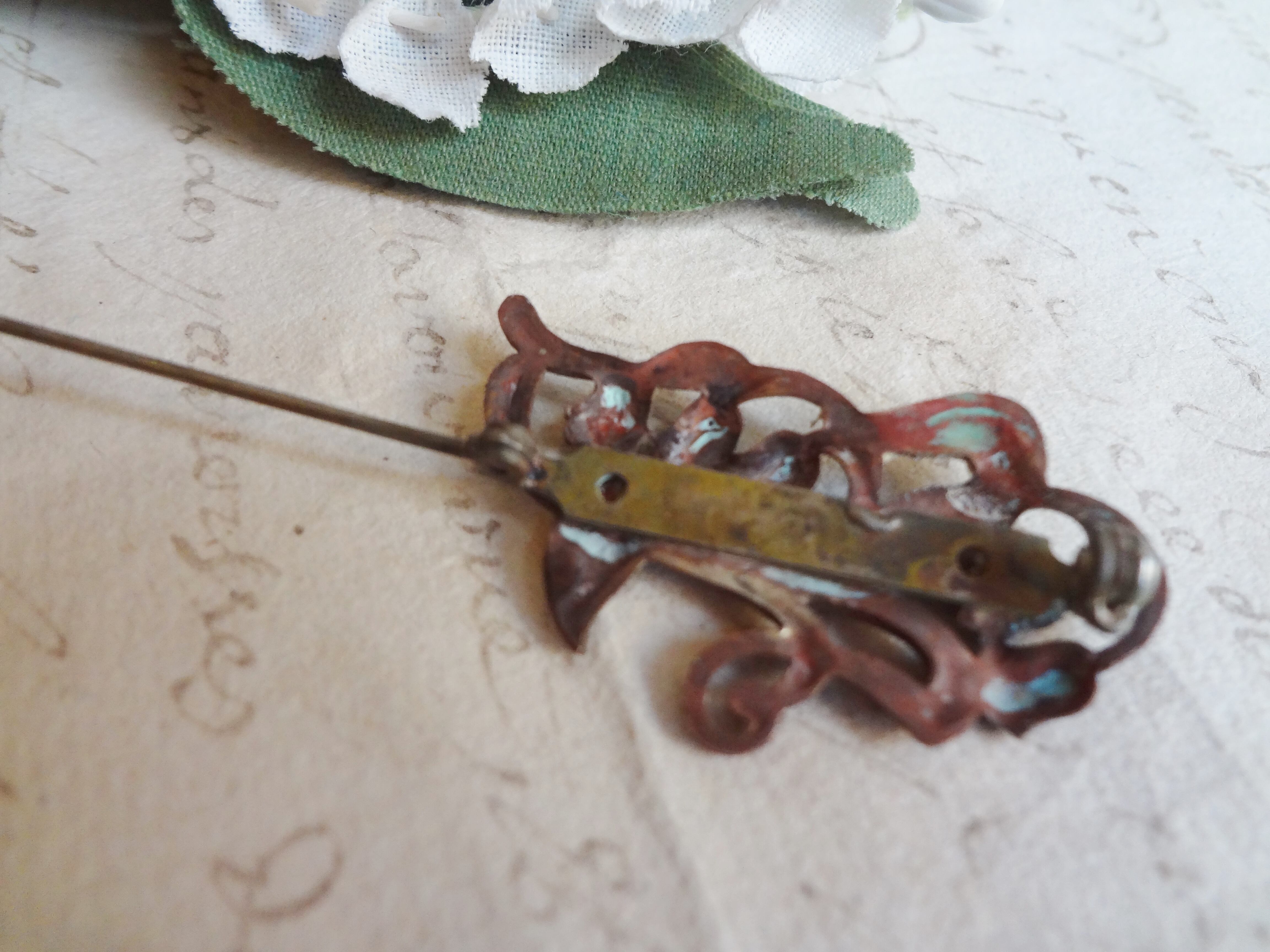 フランス ヴィンテージ ブローチ スズラン | grenierplus