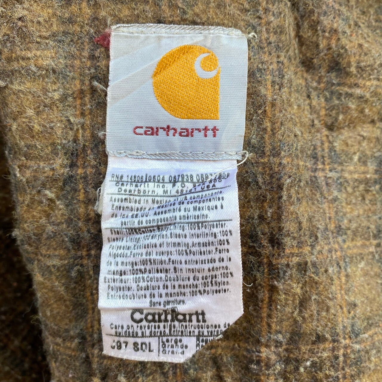 Carhartt カーハート デトロイトジャケット メンズL 古着 ダック地