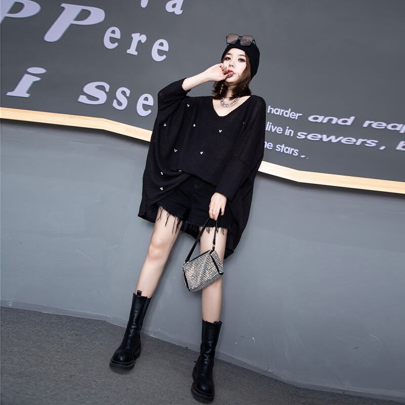 プラスファットプラスサイズレディース200キャティーズブラウスファットシスター秋ルーズで薄いTシャツ長袖Tシャツボトミングシャツ潮 ミックスインファッション40414176002