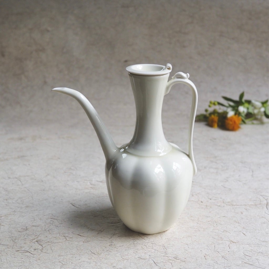 色原 昌希/水差し(瓜型水注)淡柳