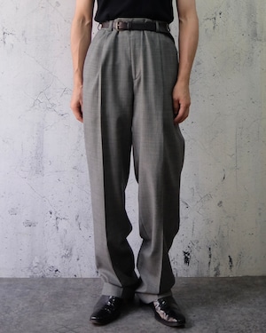 "ALFANI" micro check pattern slacks