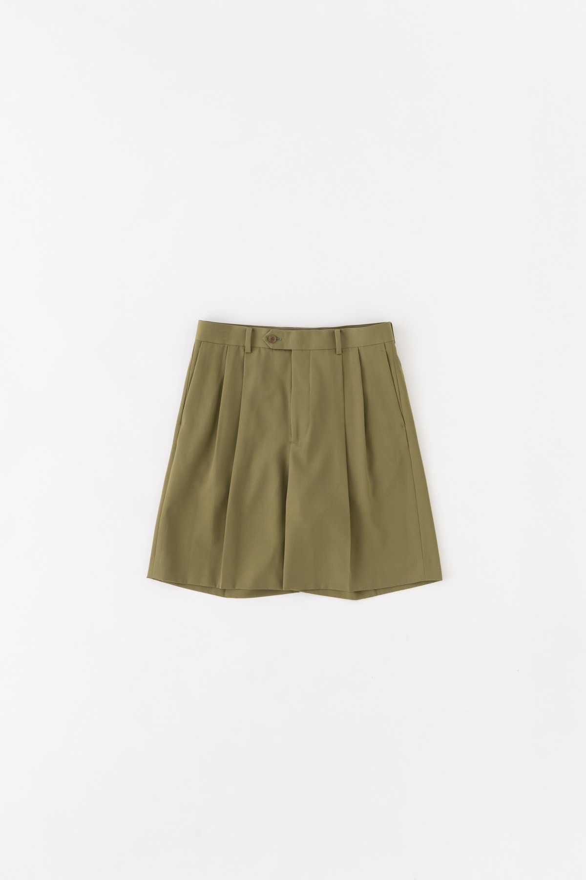パンツ / AURALEE / LIGHT WOOL MAX GABARDINE SHORTS / KHAKI | Y 