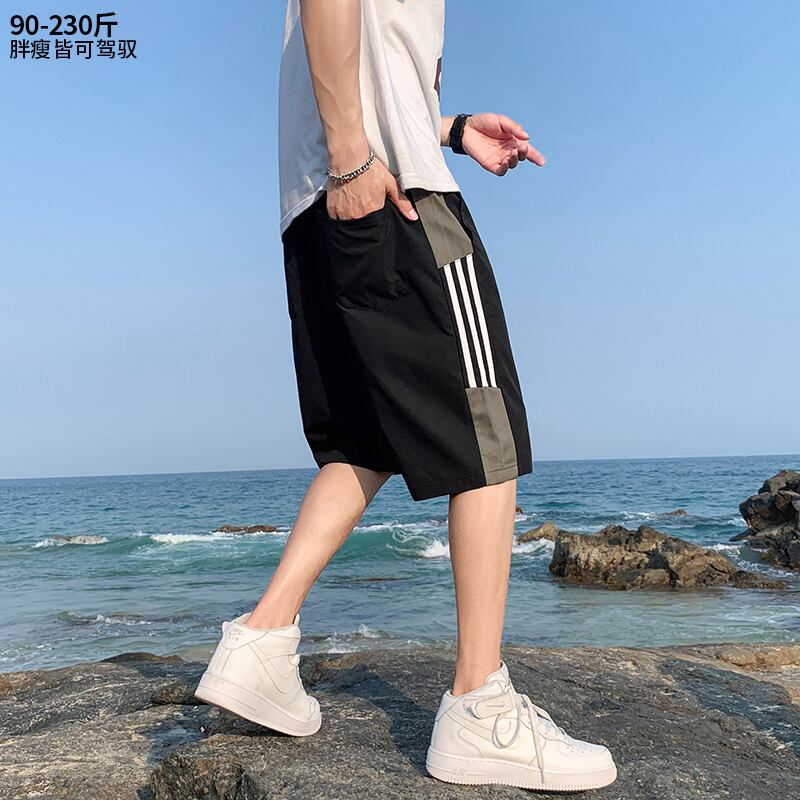 サイドストライプカジュアルショーツ パンツ サマールーズ 大きめサイズ 夏物 ビーチ ブルマー ヒップホッププラスサイズ99609933200