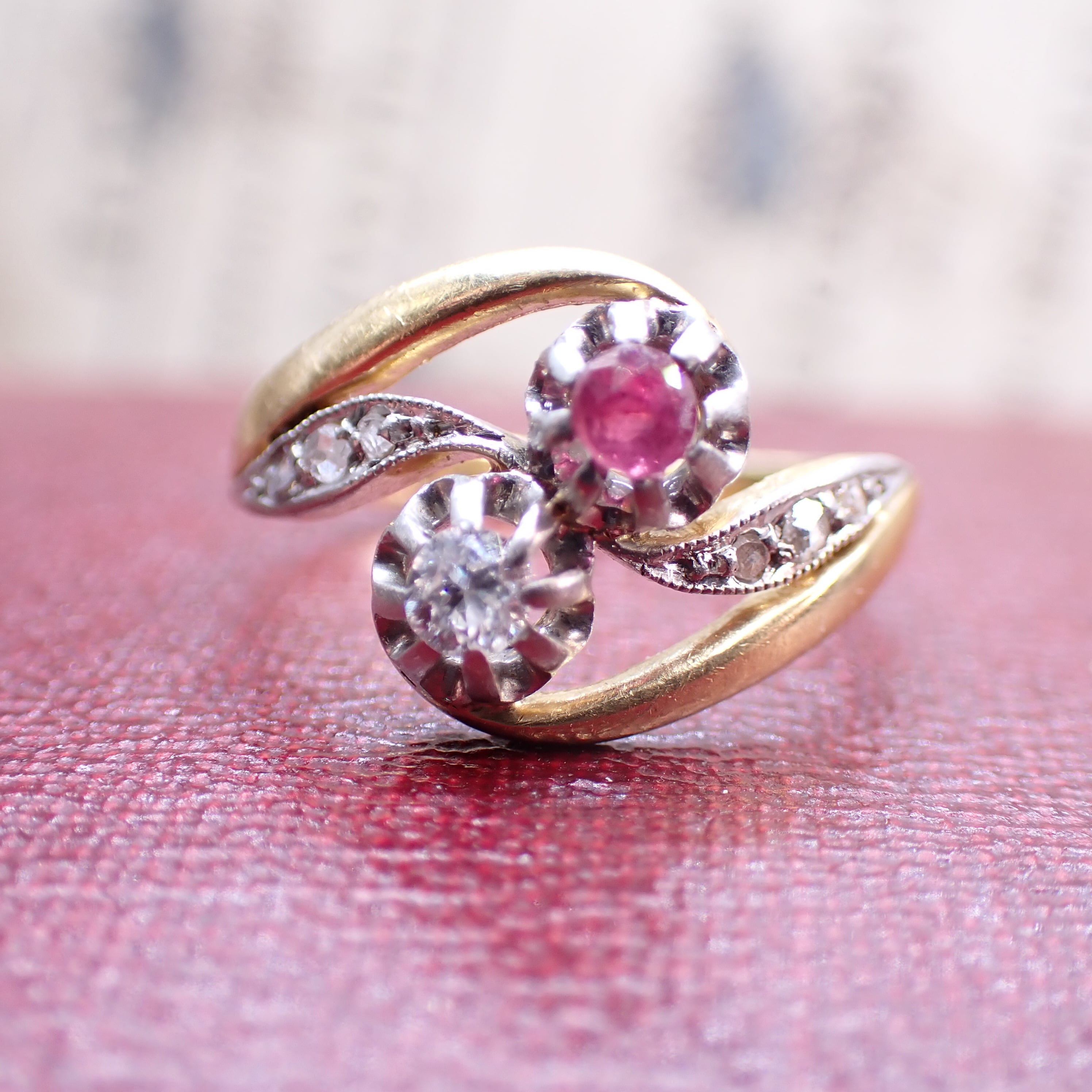 ルビー | アンティークジュエリー デイジーリング ☆DaisyRing☆