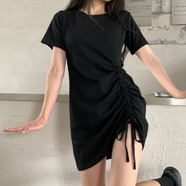 ギャザードレス サマーウェスト薄手ショートスカート スタイル 夏物 萌量不足47161977682