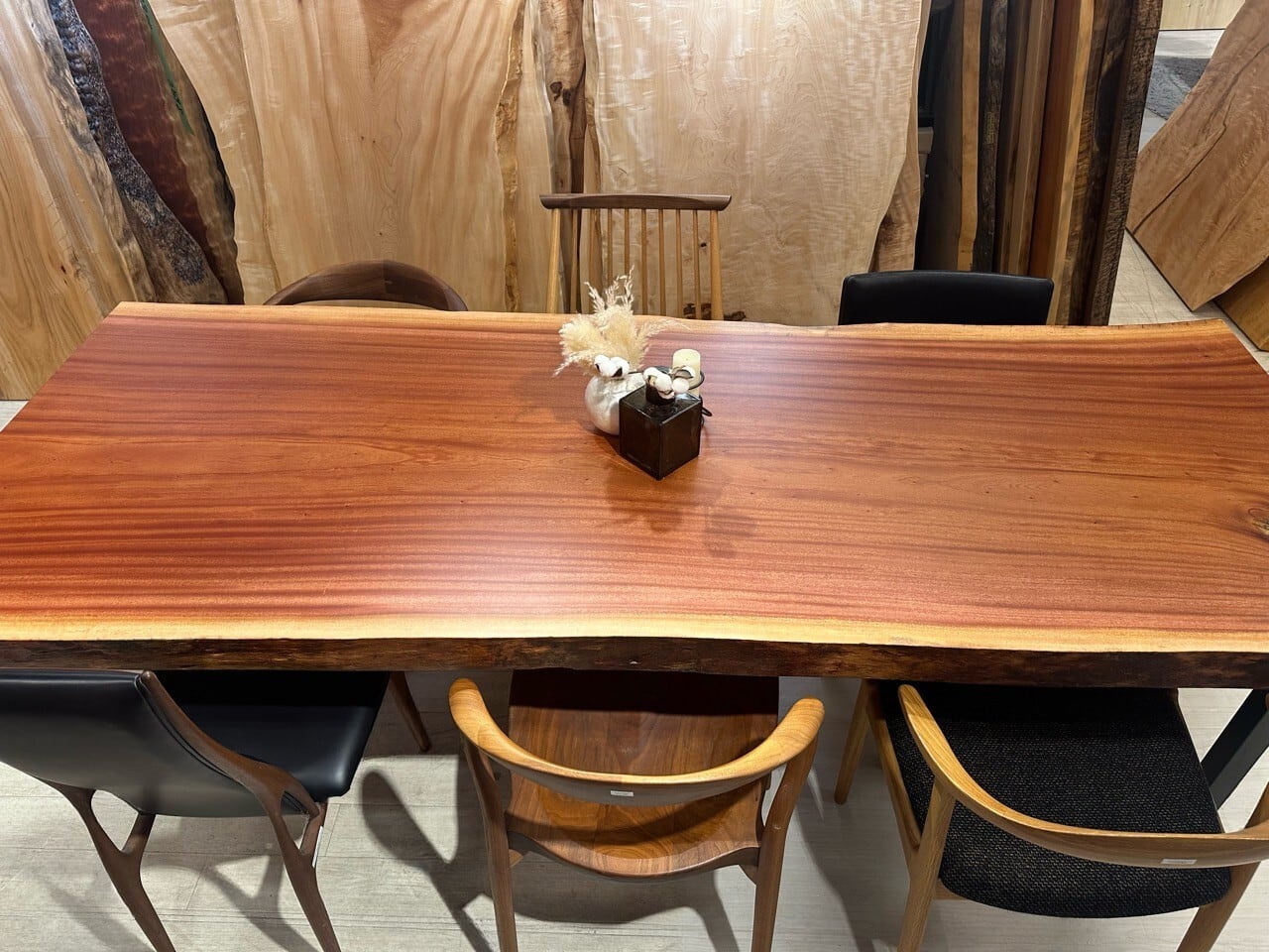 マホガニー_2400×980-870×82_浅草本店_テーブル天板/一枚板 252598