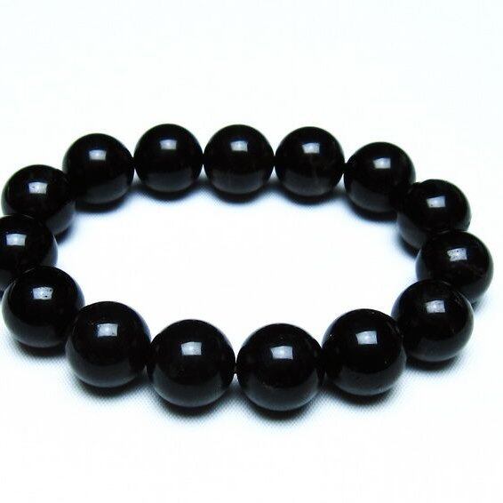モリオン 黒水晶 ブレスレット 14mm 一点物 メール便可 [M便 1/10] 111-46364