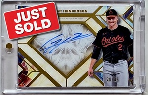 SOLD|グンナー・ヘンダーソン直筆サイン 2025 Topps Diamond Icons 20/25