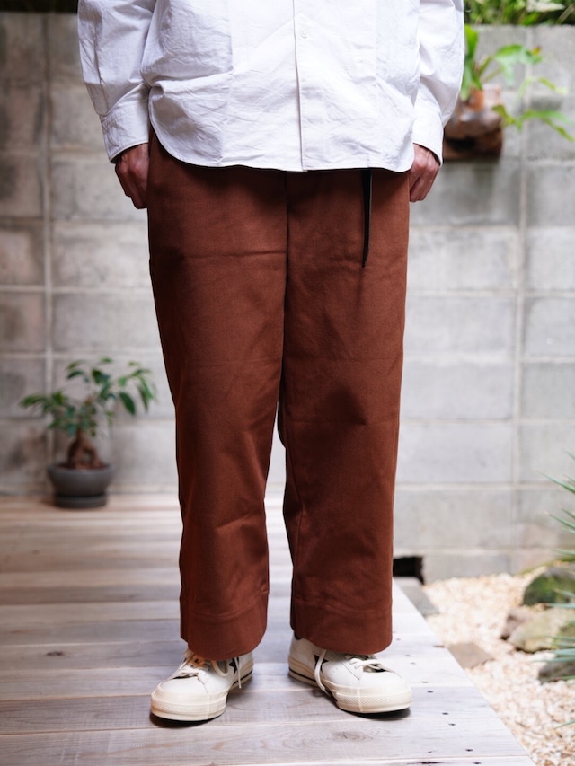 TUKI(ツキ) / s/s WIDE WORK -brown-(0169)