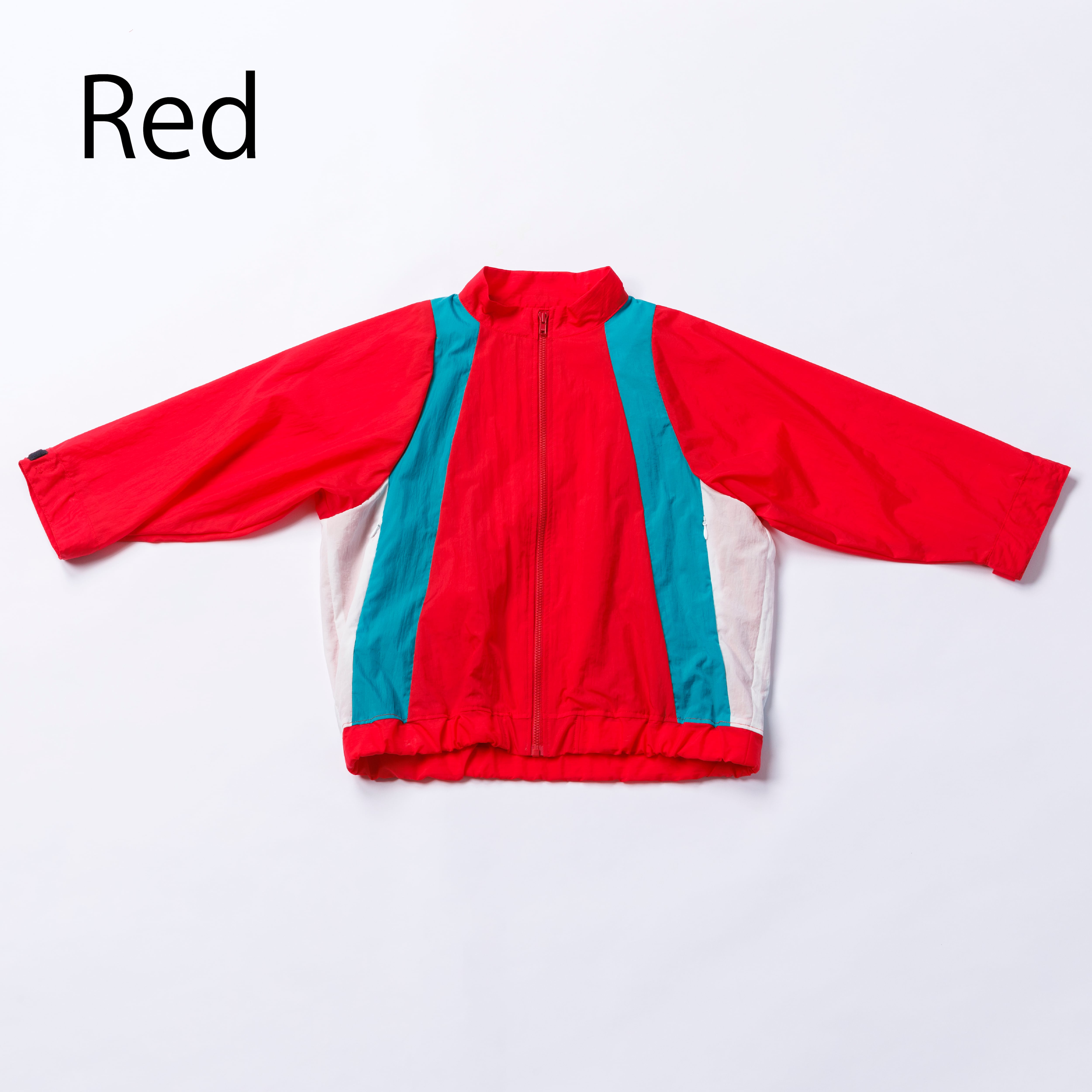 〈 nunuforme 26SS 〉 トリコロールナイロンジャンパー / Red / Women's