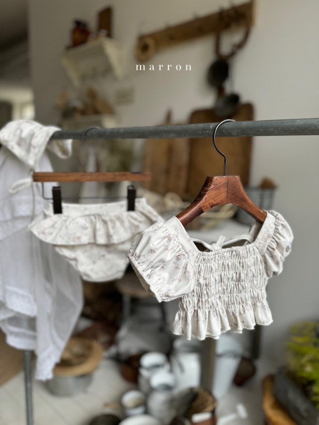 *即納* marron フラワー水着 ベビー