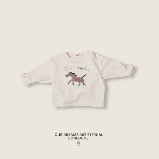 【即納/M, L】horse single T / BONEOUNE