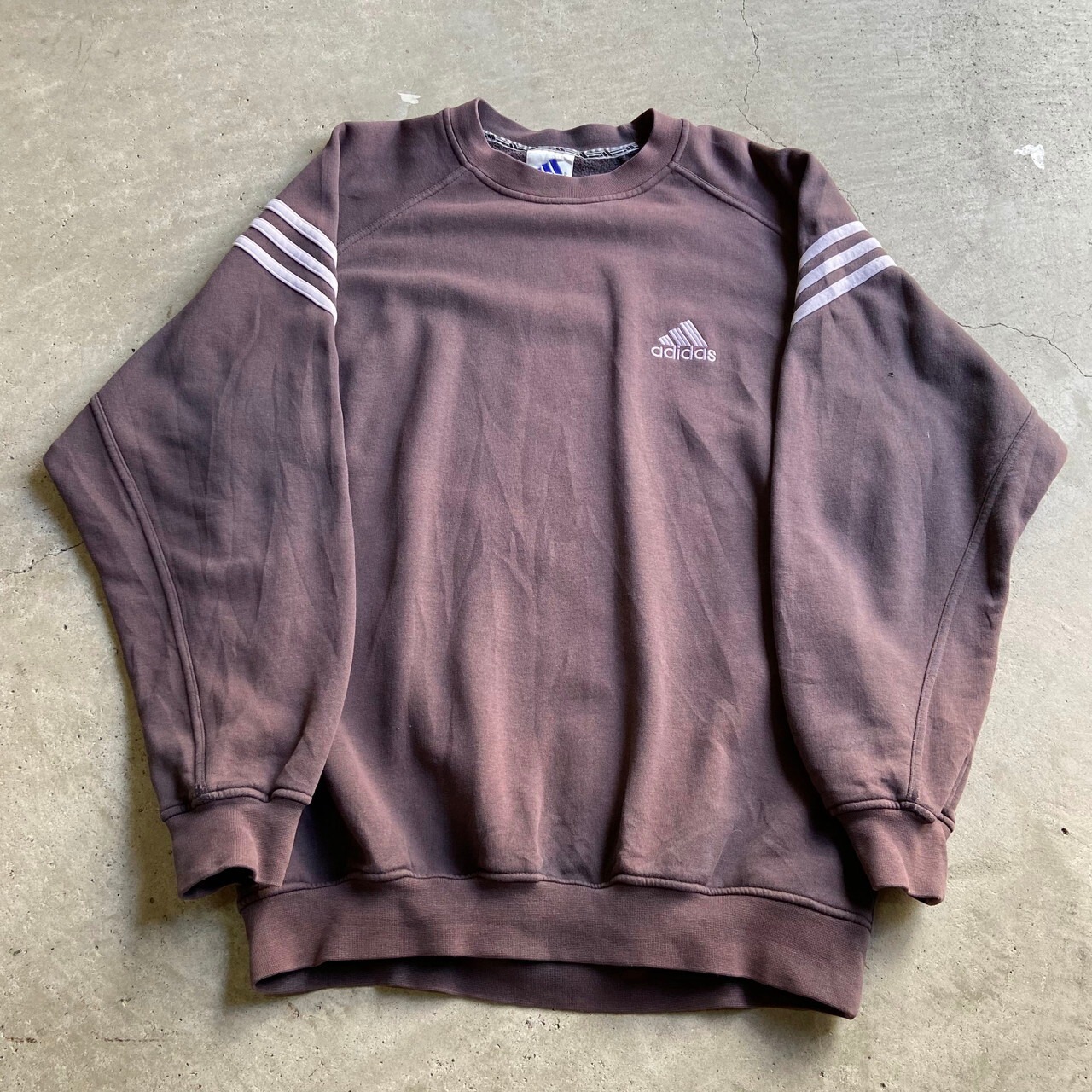 adidas アディダス ワンポイントロゴ 刺繍 スウェット トレーナー 