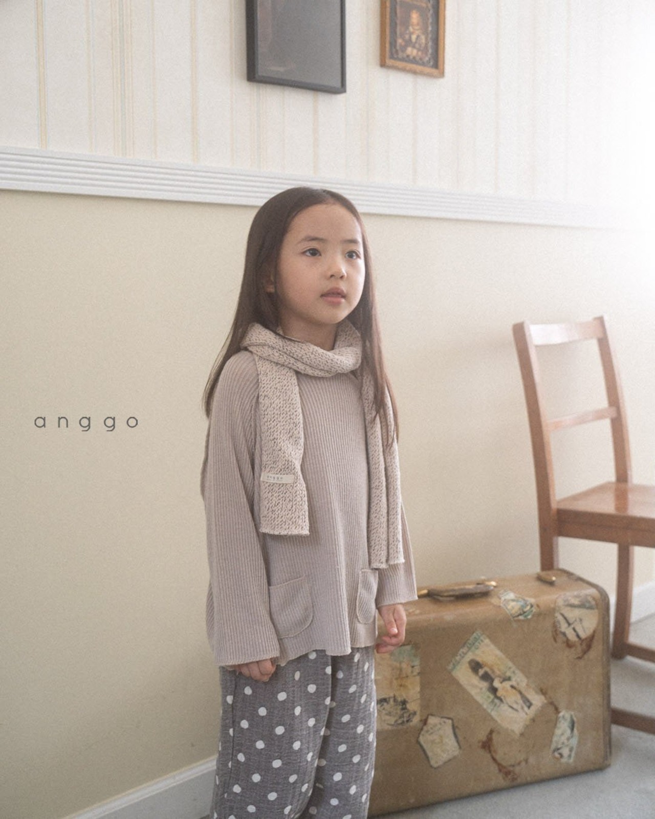 【anggo】ミルクティTシャツ クリーム 80〜120cm 240850 - 4