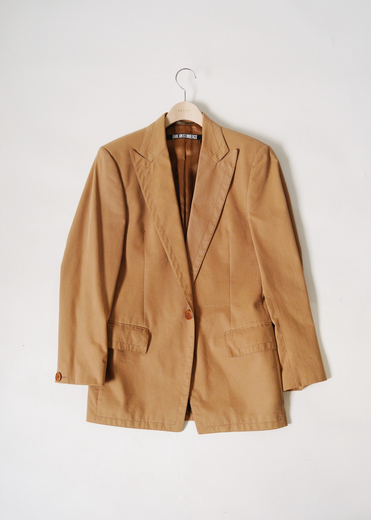 90's DIRK BIKKEMBERGS mole skin single tailored jacket