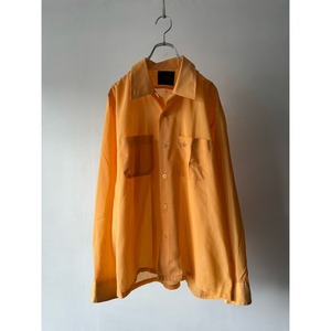 -SEARS- 70's poly cotton open collar shirt