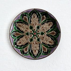 [NO.082] 七宝皿 昭和 / Cloisonne Ware Plate / Showa