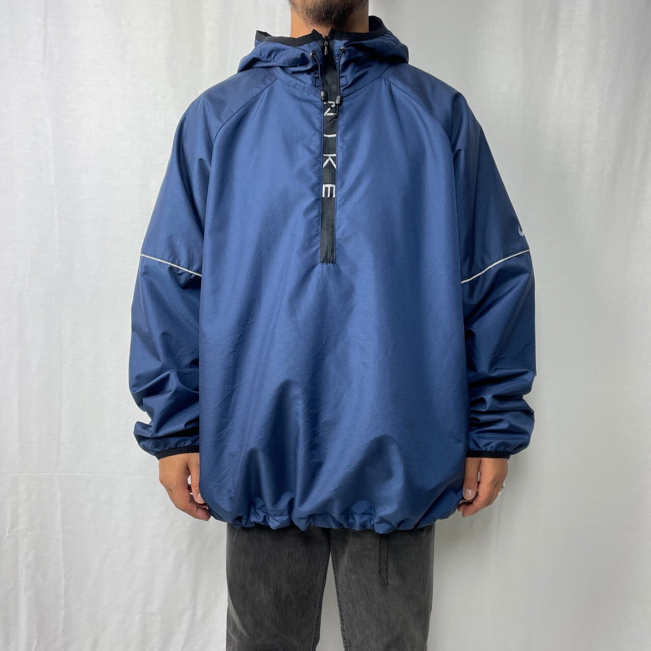 90～00年代 NIKE ナイキ ハーフジップ アノラックパーカー メンズ2XL