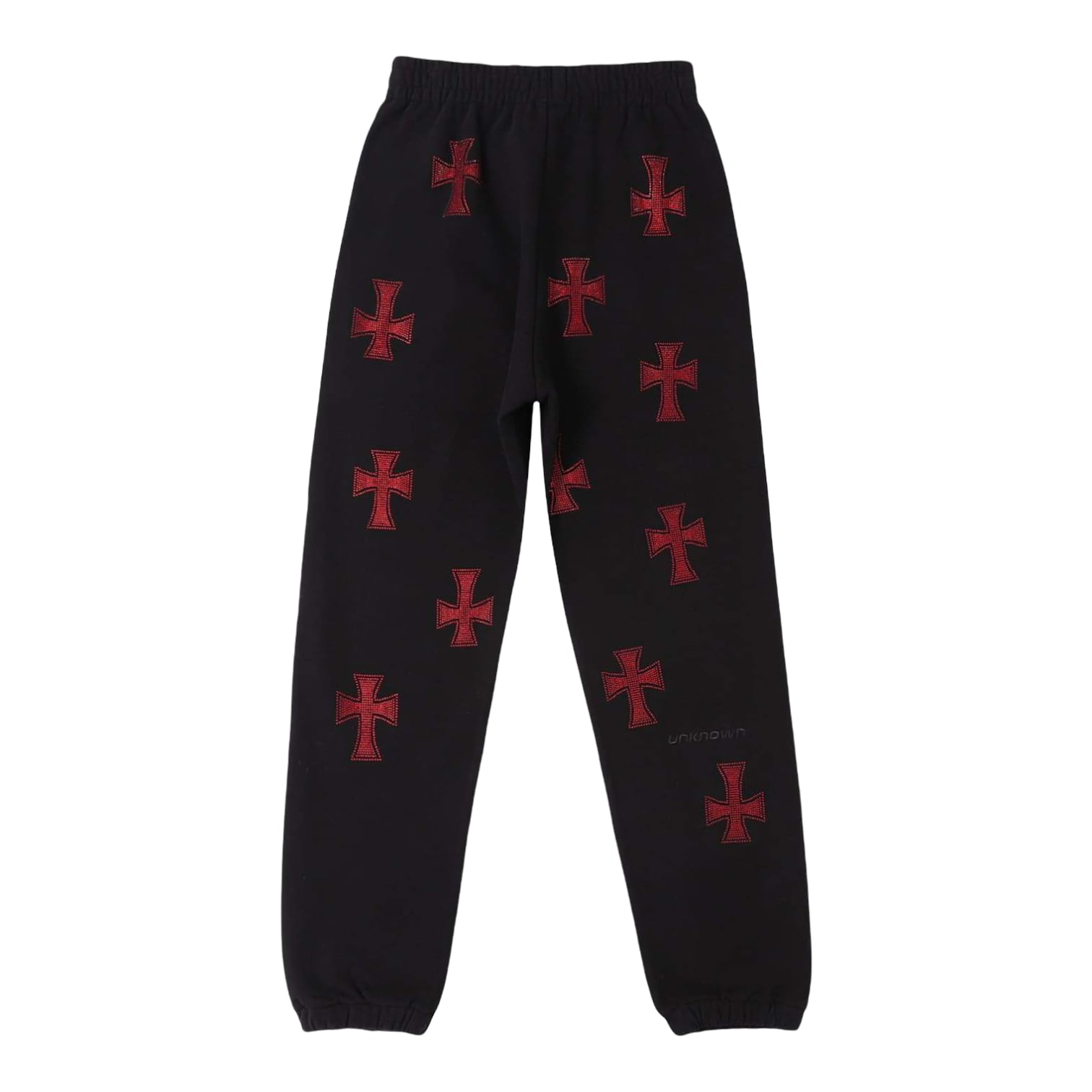 unknown 赤 Cross Rhinestone Jogger Pants