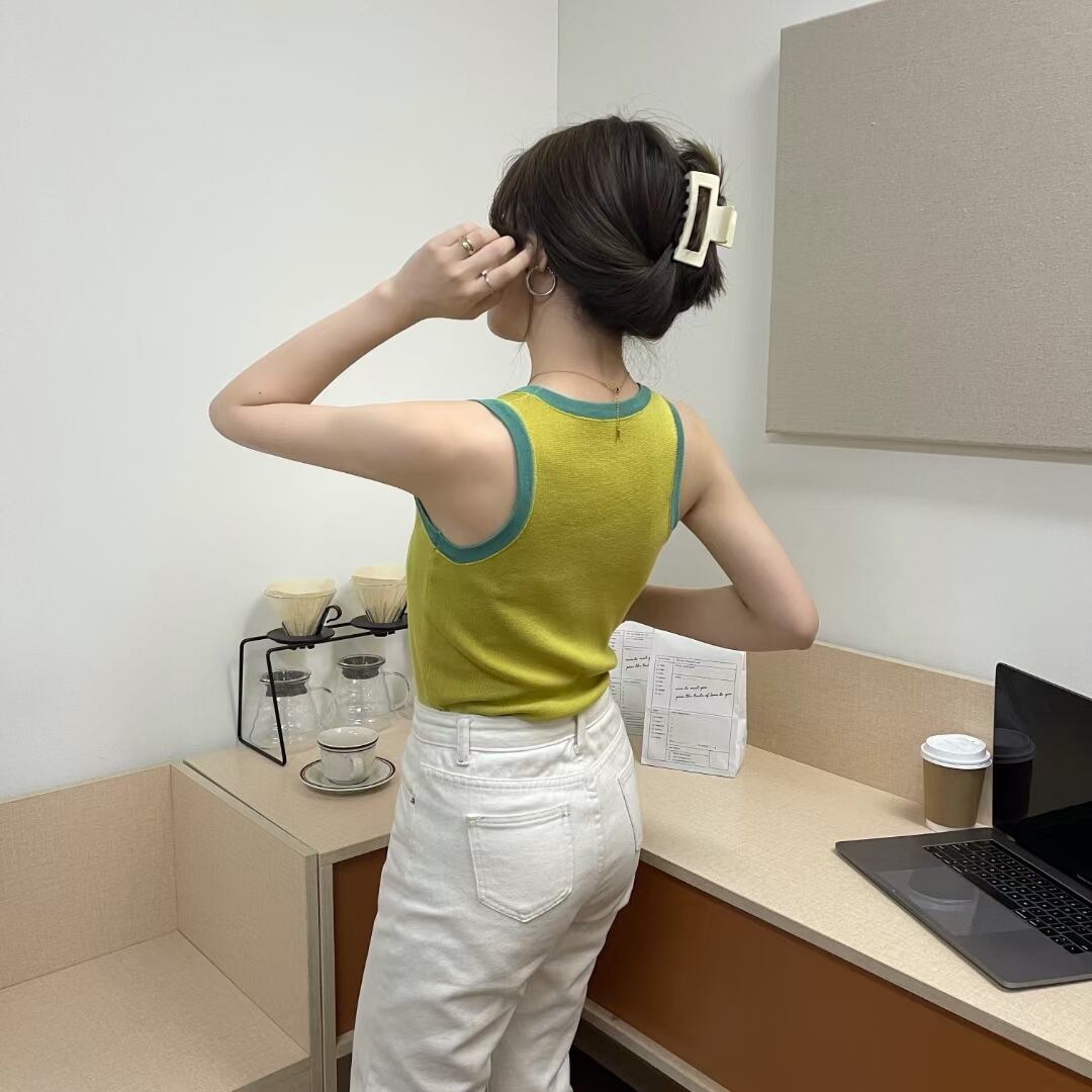 配色タンクトップ　AJ1050-7762