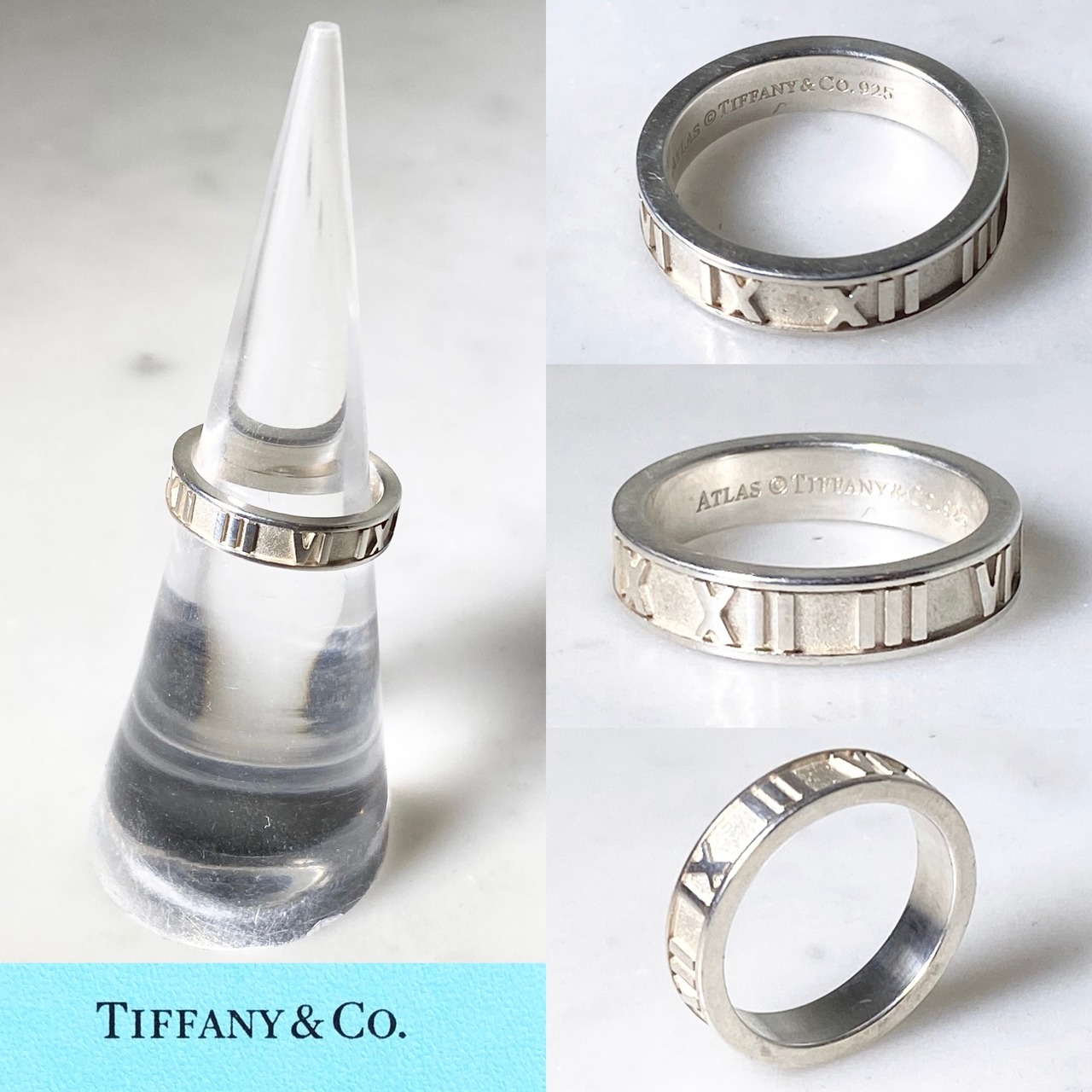 TIFFANY silver ring “atlas”