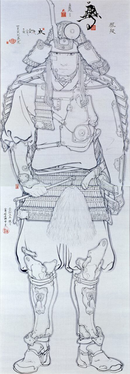 山口晃 版画作品「五武人圖 ed./50」 | Mizuma Art Gallery