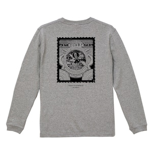 【受注生産】WillxWill postage stamp Long Sleeve 7.1oz Gray