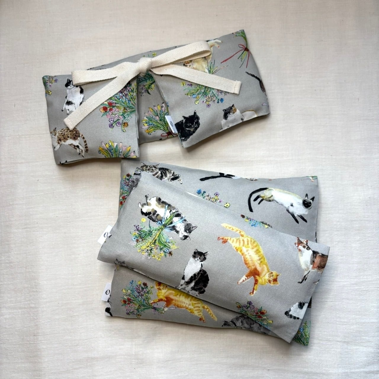 アイカイロ／首肩用紐付き／大判》米ぬか玄米カイロ3点セット（選べる