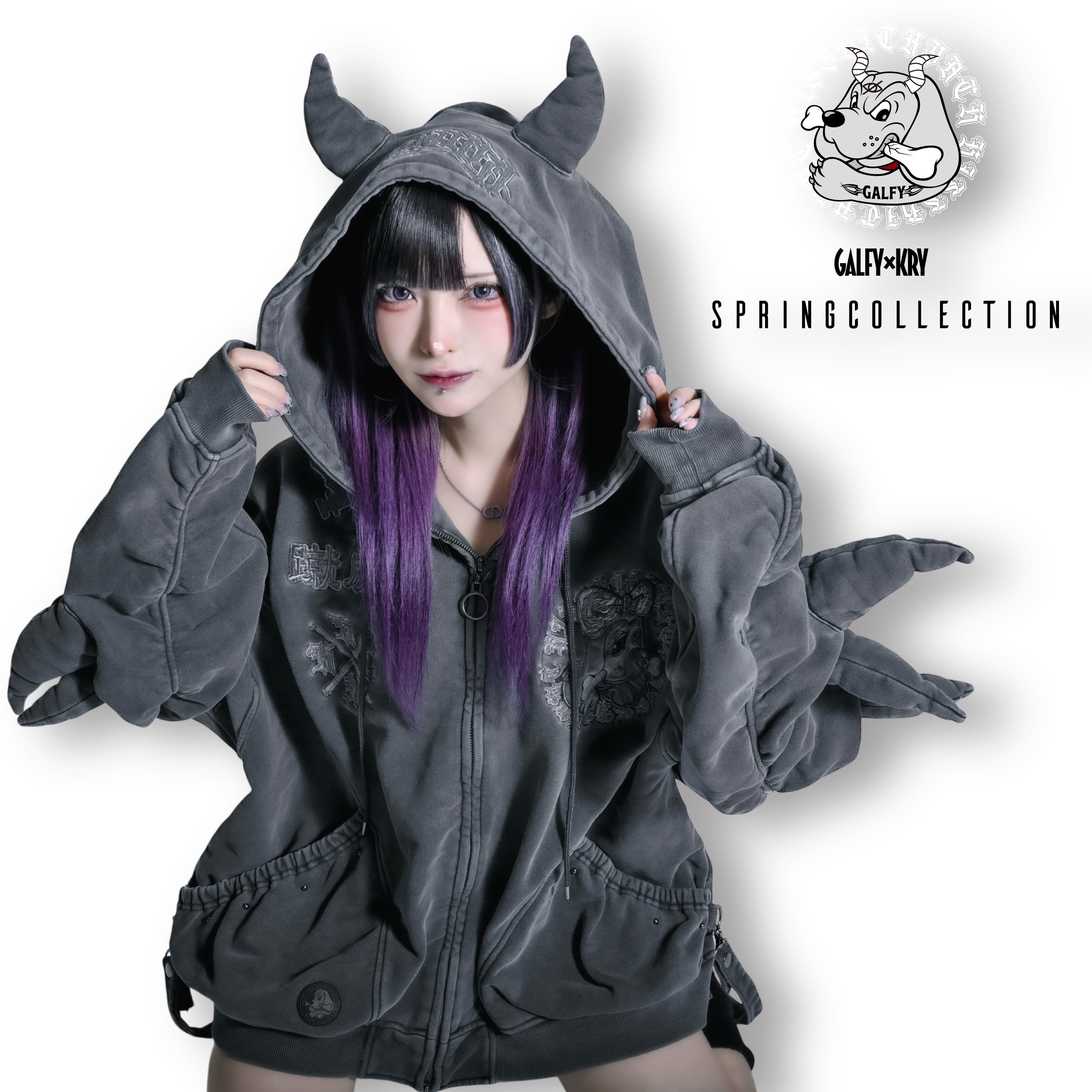 予約】「トゲトゲツノパーカー」 | KRY clothing