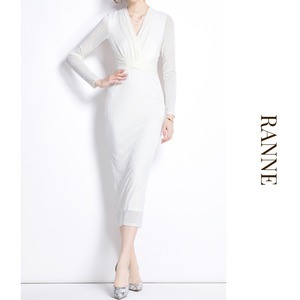 Serene Draped Midi Dress a0236