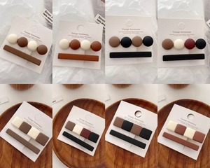 ボタンヘアピン&クリップ(A〜H)