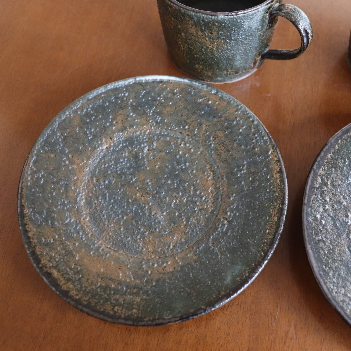 益子焼 カップ&ソーサー　陶芸家　作陶家　#あ 益子焼 健一窯 カップ＆ソーサー Mashiko-yaki Cup and saucer #222