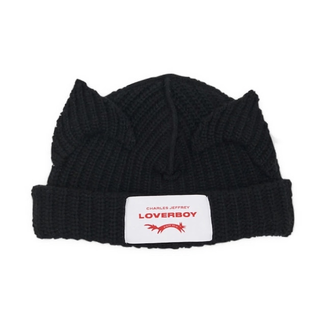 【CHARLES JEFFREY LOVERBOY】CHUNKY EARS BEANIE(BLACK)