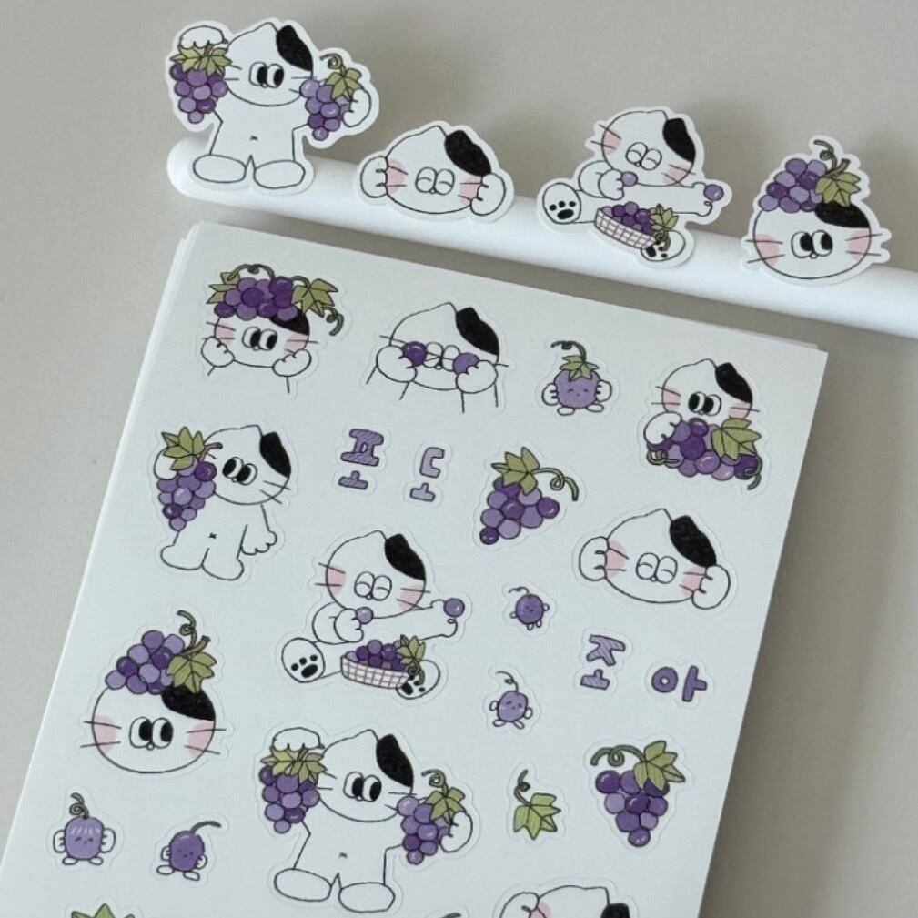 ★予約 KEYKEYMADE 〔sticker -ぶどう-〕