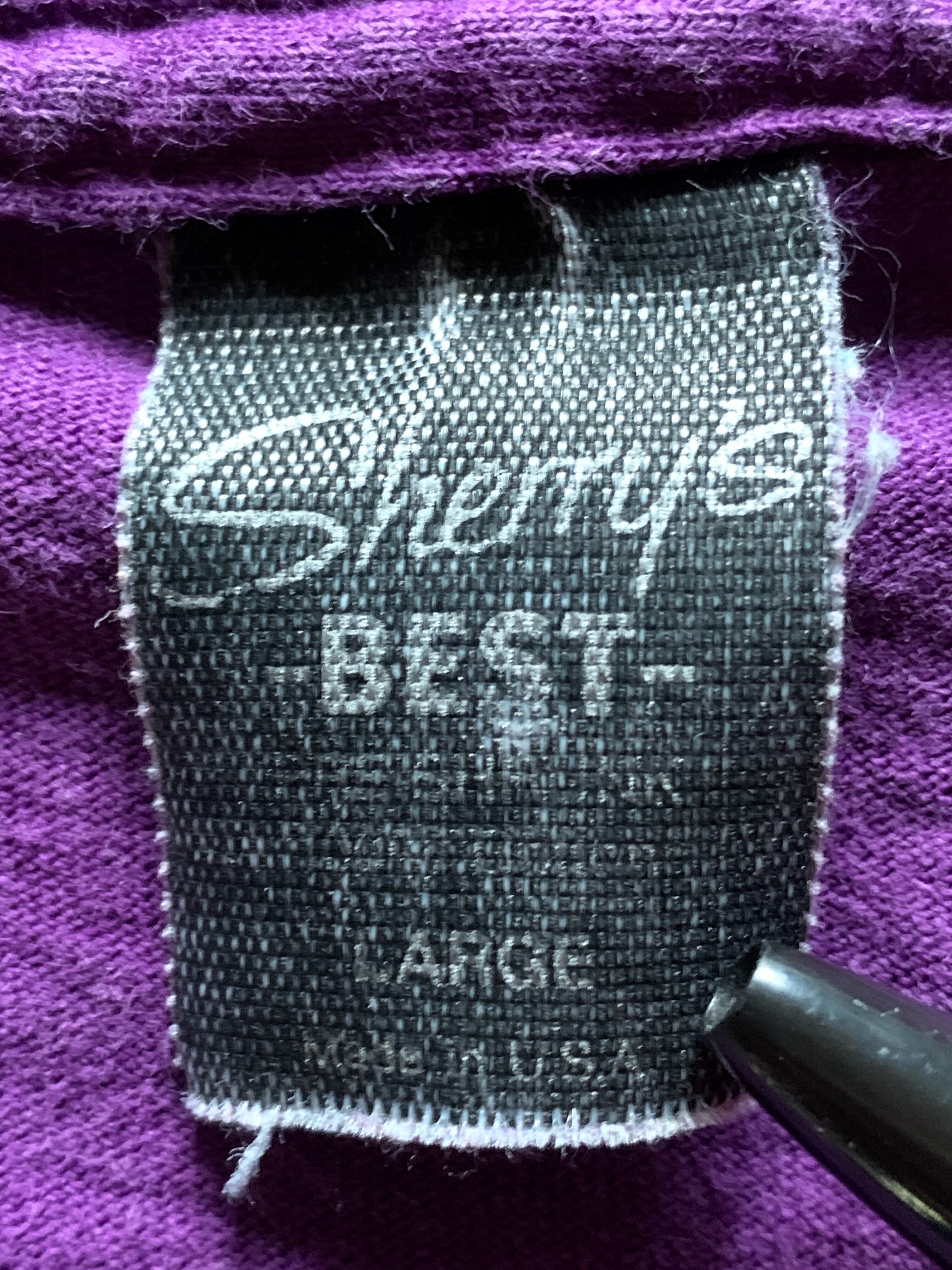 80's Sherrys ミッキーマウスTシャツ パープル 表記(L) USA製