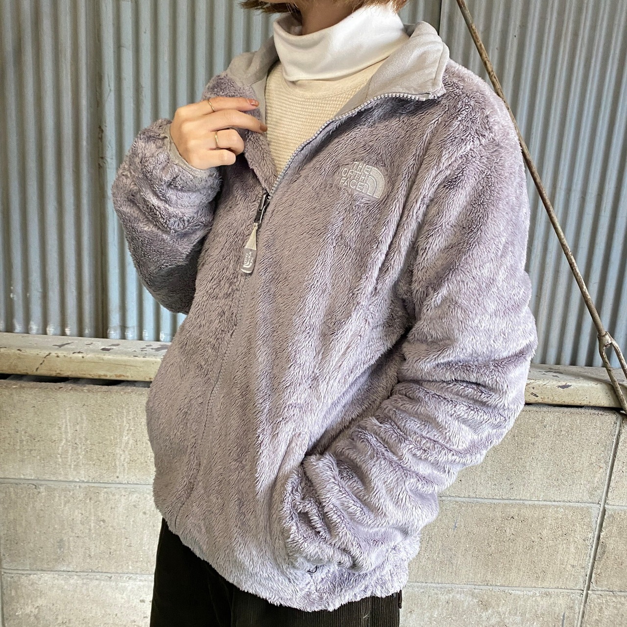 ザ ノースフェイス ボアフリースジャケット レディースM 古着 THE 