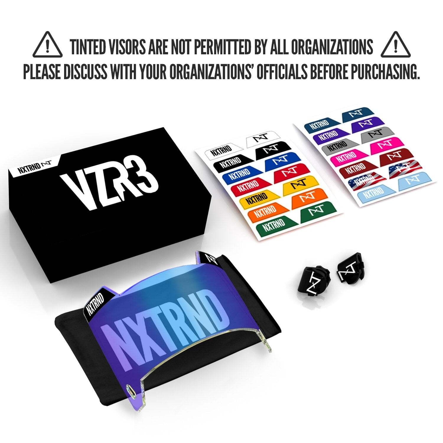 NXTRND製 VZR3 アメフト アイシールド クリアブルー | END ZONE/エンド