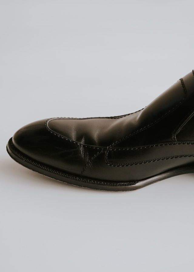 LOUIS VUITTON monk strap leather shoes
